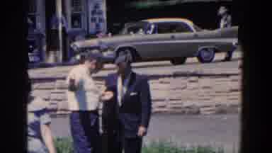 French Lick Indiana (1958): Beige And White Car Parked Near White Stone Wall On A