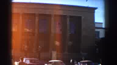 CASABLANCA-1959: Classic Cars And People In Normal Activity In The City Multi-Story