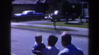 Las Vegas (1958): Grandma And Grandpa Walking Their Grandchild Along The Street