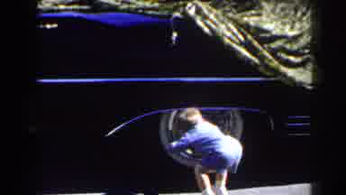Las Vegas (1958): Child Walking And Crouching By Car Side