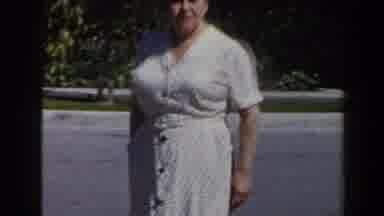 Las Vegas (1958): The Woman Is Walking In The Yard Hydrate The Man Picks Up The