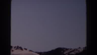 Las Vegas (1958): View Of Snow Covered Mountains And Brown Pole On A Clear Day