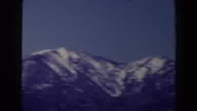 Las Vegas (1958): Snow Covered Mountains And Blue Sky On A Clear Sunny Day