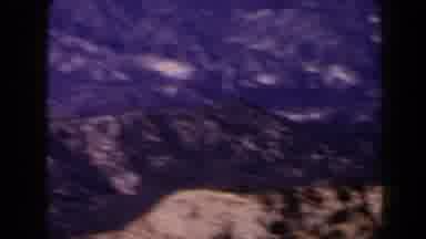 Las Vegas (1958): Panning View With A Bluish Tint Of Rocky Mountains Without Trees