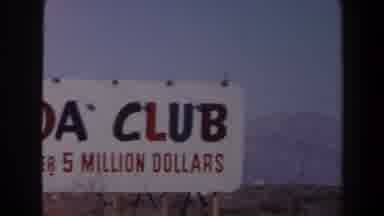 Las Vegas (1958): Outdoor Draws Attention With Its Advertising In The Middle Of