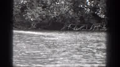 Chelan Washington (1939): Fisherman Hunt For Fish On A Boat In A Slow Current