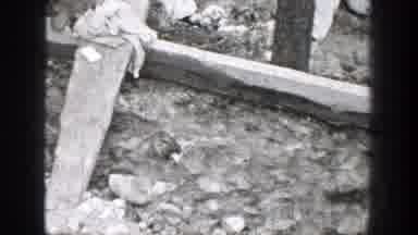 Chelan Washington (1939): View Of Wooden Board Lying Horizontally Across Clear