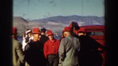 Chelan Washington (1939): View Of Brown Mountain Against Blue Sky On A Bright