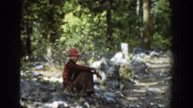 Chelan Washington (1939): Majestic Red Hat Man Explores The Wonders Of Nature And