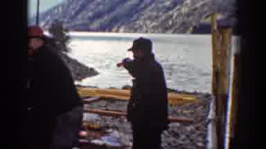 Chelan Washington (1939): Men People Outdoors Outside On The Side Of A Riverbank