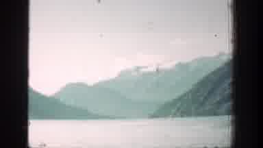 Chelan Washington (1939): Beautiful Panoramic View Of Green Landscapes And Frozen