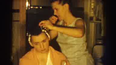 Nebraska (1959): Women In A Standing Room And Sitting Having Their Hair Prepared