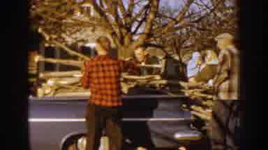 Nebraska (1959): People Gathering Woods And Loading It For Winter In An Remote