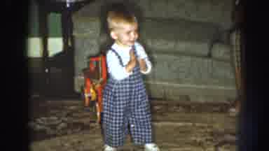 Nebraska (1959): Baby Boy Clapping And Dancing In The Living Room B Couch