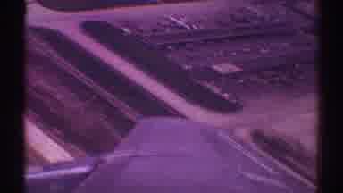 Los Angeles California (1969): An Aerial View Out Of An Aircraft Window Of A Jet