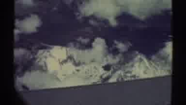 Los Angeles California (1969): Mountains Recorded From An Airplane In The Distance