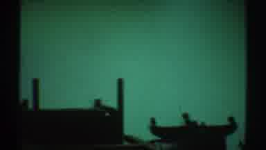Los Angeles California (1969): View Of Dark Brown Wooden Furniture Pieces In Green