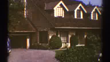 Los Angeles California (1969): A Large Brown House With Two Floors And Many