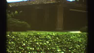 Los Angeles California (1969): Mansion In Rural Area Lots Of Vegetation House And
