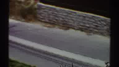 Los Angeles California (1969): Gritty Footage Of An Elevated Pan View Of Sidewalk