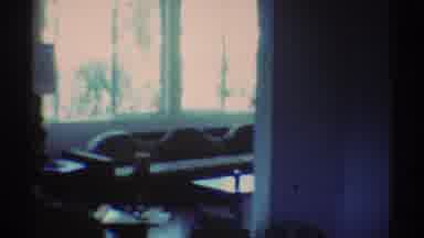 Los Angeles California (1969): Panoramic View Of Person Inside The House And