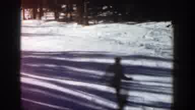 Aspen Colorado (1961): Happy Man In The Morning Skiing And Dancing In The Snow At