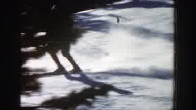 Aspen Colorado (1961): The Skier On The Mountain Is Moving Rapidly Between The