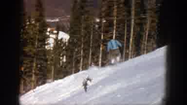 Aspen Colorado (1961): Man Making Snowboard On The Mountain Far From The City