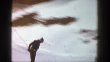 Aspen Colorado (1961): Man Skiing Makes A Jump And Lands In Beautiful Clean Snow
