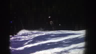 Aspen Colorado-1961: Sporty Man Skiing On Icy Slope Near Forrest