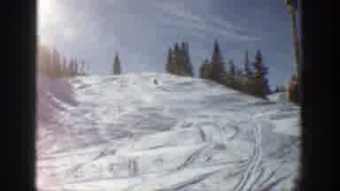 Aspen Colorado (1961): Person Skiing Down A Snowy Hill