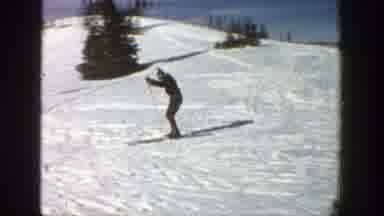 Aspen Colorado (1961): Scenes Of Skiers On Slopes Trees Sparse Near Top Of Slops