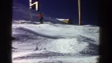 Aspen Colorado (1961): Two Friends Are Going Downhill In The Skiing Resort With