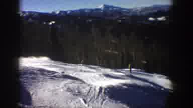 Aspen Colorado (1961): People Skiing In A Snow-Covered Forest Probably In Winter