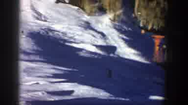 Aspen Colorado (1961): View Of Ski Slope And Green Trees On A Bright Sunny Day