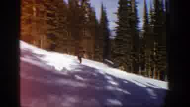 Aspen Colorado (1961): Snowboarding Down A Hill