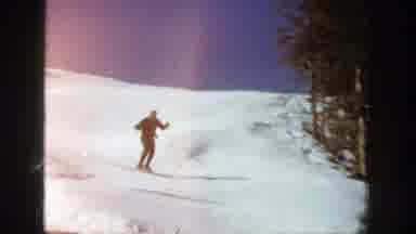 Aspen Colorado (1961): Nostalgic Skiing Down A White Snowy Slope With Beautiful