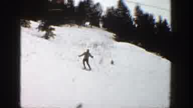 Aspen Colorado (1961): Man Spying On The Mountain Surrounded By Trees In A Very