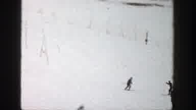 Aspen Colorado (1961): Multiple People Skiing In Different Directions On Slope On