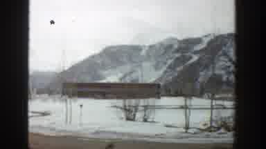 Aspen Colorado (1961): Panoramic View Of Buildings And Houses On Snow-Covered