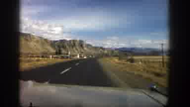 Aspen Colorado (1961): Approaching View Of Tan Mesa And Blue Sky On A Clear Day