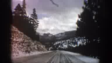 Aspen Colorado (1961): Driving On An Icy Track On A Mountain Edge