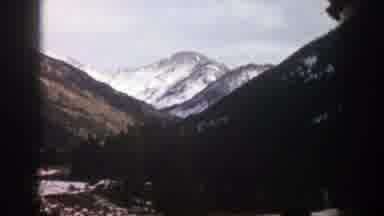 Aspen Colorado (1961): Scenes Of Snow Covered Mountains As Vehicle Moves Through