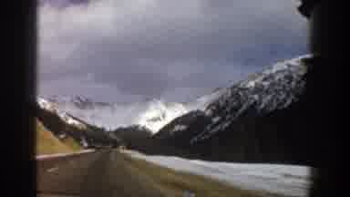 Aspen Colorado (1961): A Massive Snow-Covered Mountain On The Far