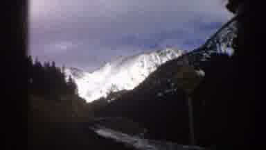 Aspen Colorado (1961): Looking At The Massive Snow-Covered Mountain Just