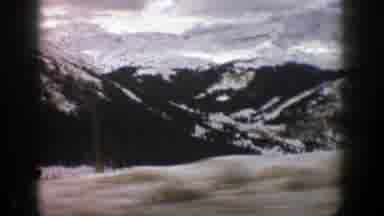 Aspen Colorado (1961): View Inside The Moving Car Of Beautiful Ice-Covered