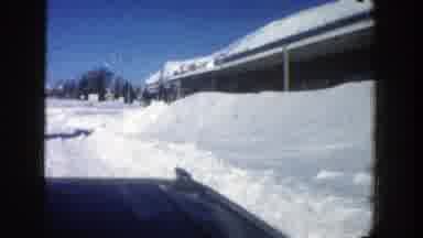 Aspen Colorado (1961): Car Driving In Snowy Road And Unloading Items From The