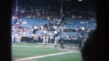 Yankee Stadium New York (1964): Baseball Players Practicing Before The Game In A
