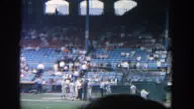 Yankee Stadium New York (1964): People At A Baseball Game In The Stadium And