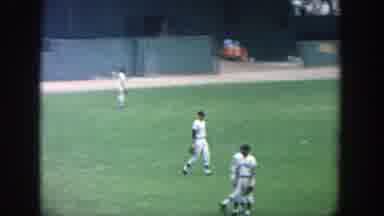 Yankee Stadium New York (1964): Baseball Players Practicing In Field Throwing